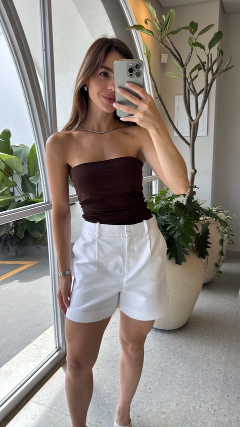 Top Tubinho Marrom - comprar online