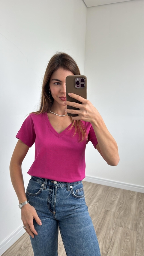 T Shirt Gola V Pink - comprar online