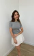 Baby look Cinza - comprar online