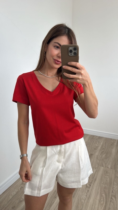 T Shirt Gola V Vermelha - comprar online