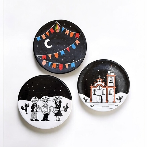 Conjunto São João - 3 pratos - comprar online