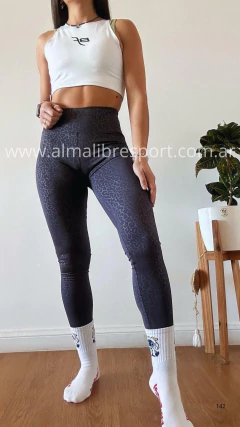 Calza gofrada grey Push Up! - comprar online