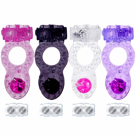 ANEL COM VIBRO E PÉROLA COM BATERIA REMOVÍVEL GENERAL IMPORT