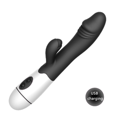 Imagem do VIBRADOR RABBIT SNAPPY 30 VIBRAÇÕES VARA DUPLA C/ PONTO G