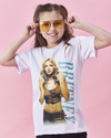 REMERA CHARO BRITNEY BLANCO/NEGRO