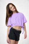 REMERA CON LAZO VIOLETA