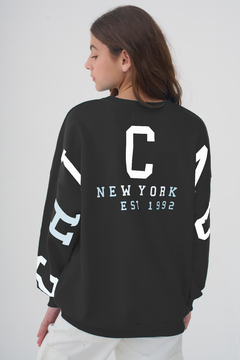 BUZO RUSTICO OVERSIZE UNISEX CHICAGO NEGRO