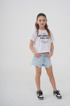REMERA LOS ANGELES CON TACHITAS BLANCO