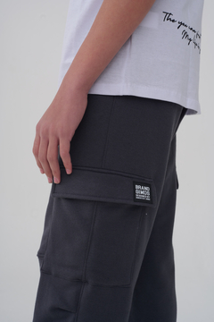 JOGGING CARGO UNISEX RUSTICO PESADO CEMENTO en internet