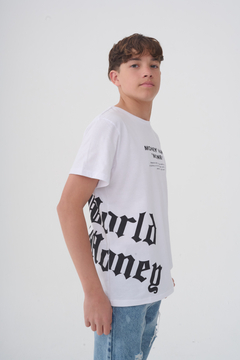 REMERA LUCAS ESTAMPA DELANTERA Y ESPALDA BLANCO
