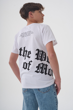 Imagen de REMERA LUCAS ESTAMPA DELANTERA Y ESPALDA BLANCO