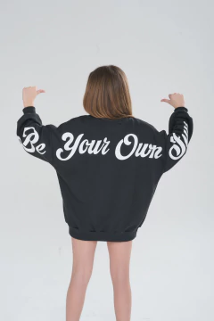 BUZO RUSTICO OVERSIZE UNISEX NEGRO - Gimos Tienda Mayorista