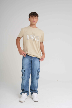 1168- REMERA OVERSIZE JACOBO BEIGE en internet
