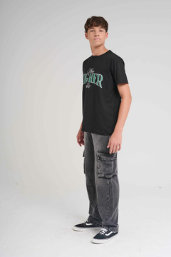 1146- JEAN CARGO UNISEX NEGRO en internet