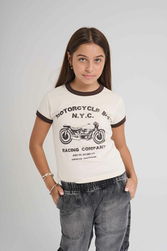 1177 - REMERA ERIKA BEIGE-CHOCO - comprar online