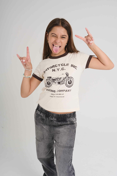 1177 - REMERA ERIKA BEIGE-CHOCO en internet