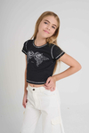 1142- REMERA NEW YORK ALAS NEGRO - comprar online