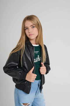 BOMBER ECO CUERO en internet