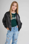 BOMBER ECO CUERO - comprar online