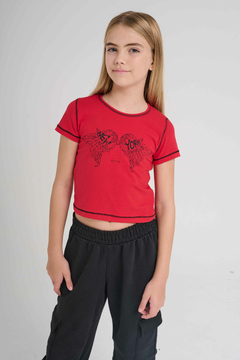 1142- REMERA NEW YORK ALAS ROJO - comprar online