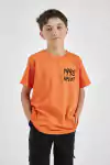 REMERA NEVER NARANJA