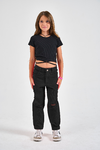 PANTALON MOM CON ROTURAS NEGRO