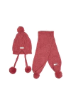 GORRO CON POMPON FUCSIA