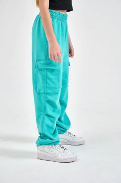 JOGGING CARGO QUIQUE RUSTICO PESADO VERDE - comprar online