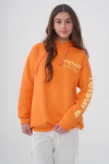 BUZO FRISADO NARANJA RETRO