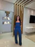 Calça Wide Leg Jeans Escura (885) - comprar online