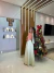 Imagem do Vestido Longo Frente Única Detalhe Dourado (1036)
