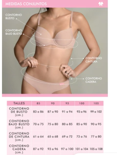 Corpiño strapless de microfibra c/breteles desmontables en internet
