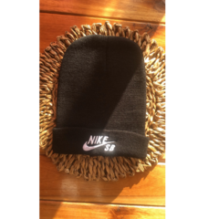 Gorro de lana Nike negro y azul