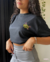 Camiseta Oversized Feminina High Preta na internet