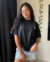 Camiseta Oversized Feminina High Preta