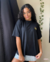 Camiseta Oversized Feminina High Preta - comprar online
