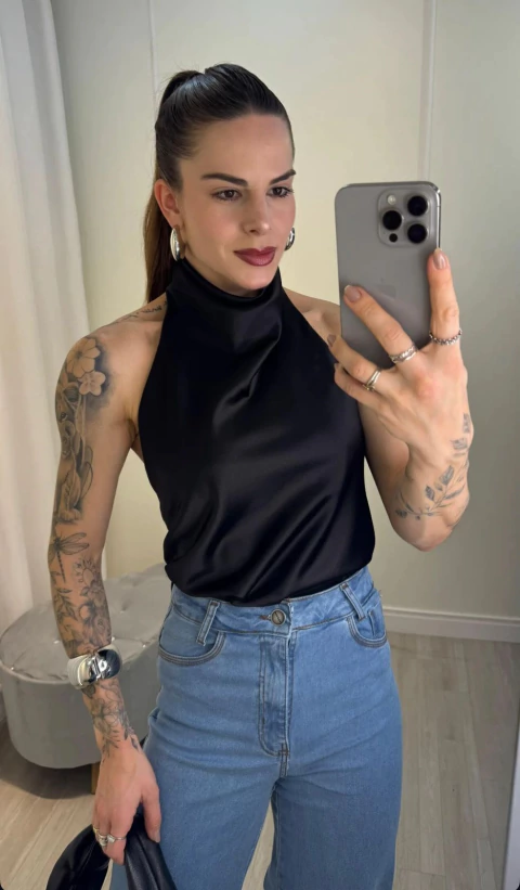 Blusa Cetim Maia - comprar online