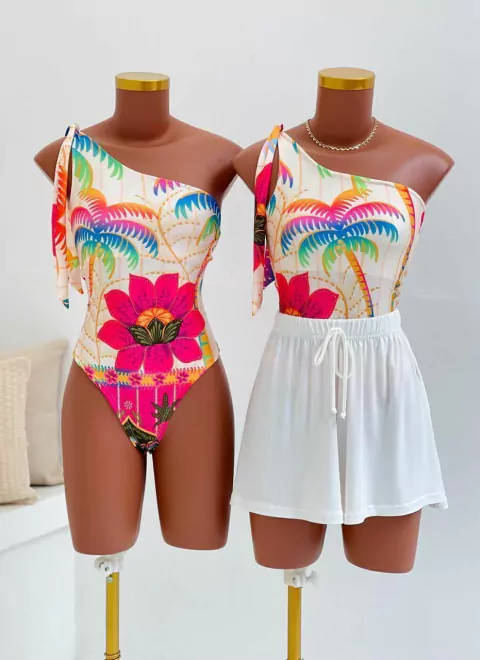 Body Maiô Bia - Rosa