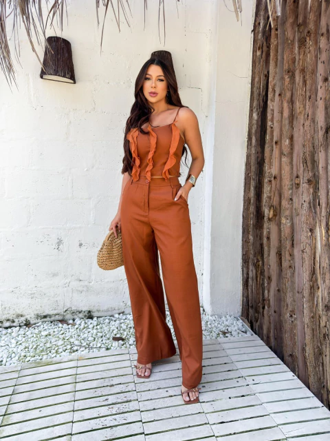 Conjunto Gabrielli Marrom - comprar online