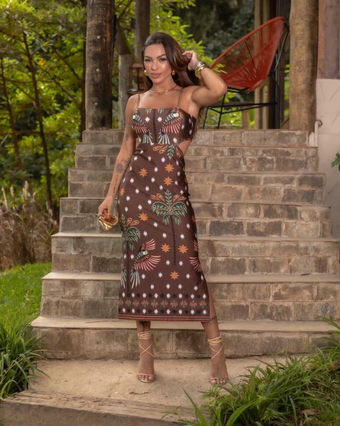 Vestido Nathália Tropical
