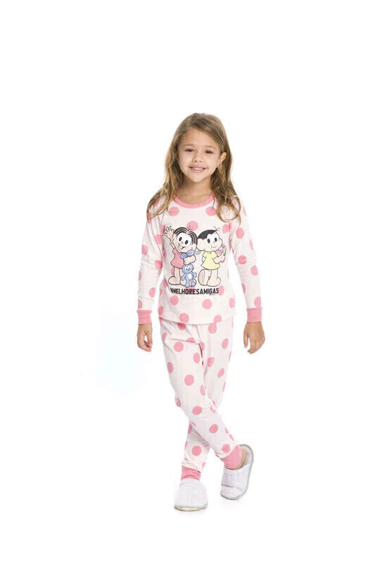 Pijama Infantil Mônica Melhores Amigas