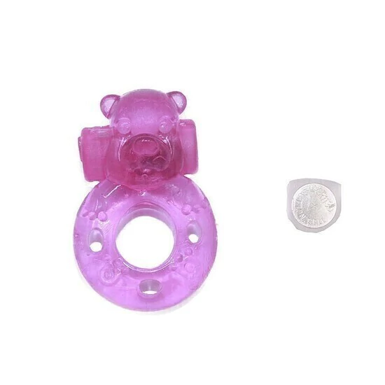Anel Peniano com Vibro Rosa