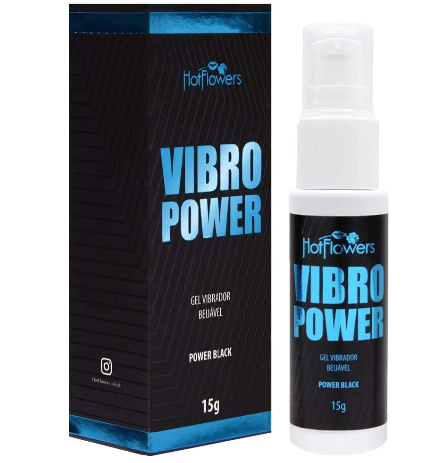 Vibro Power Gel Beijável Power Black