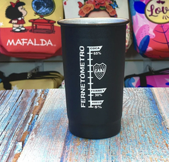 vaso de aluminio pintado y grabado - comprar online