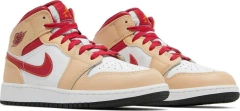 TÊNIS NIKE AIR JORDAN 1 MID GS ' LIGHT CURRY - comprar online