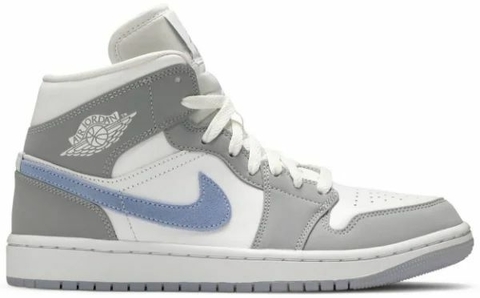 AIR JORDAN 1 MID WOLF GREY ALUMINIUM