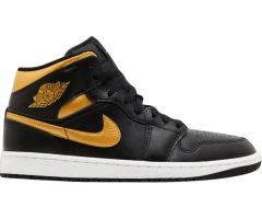 AIR JORDAN 1 MID BLACK METALLIC GOLD
