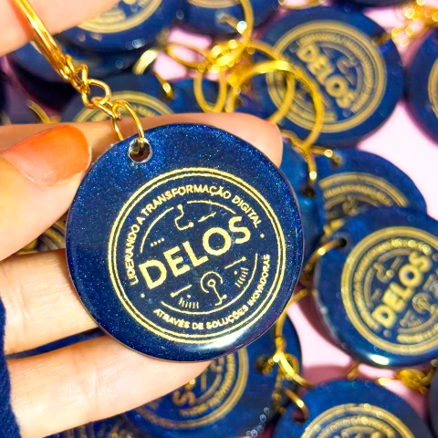 Chaveiro Inteligente NFC Redondo 4 cm | Resina Personalizada - comprar online
