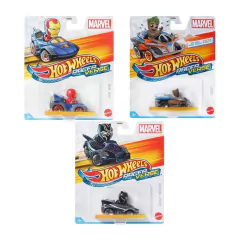 Kit 3x Hot Wheels Racerverse Homem Ferro Pantera Negra Groot