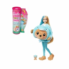 Boneca Barbie Cutie Reveal 10 Surpresas Urso / Golfinho Azul